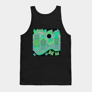 alien mandala brick doll ecopop Tank Top